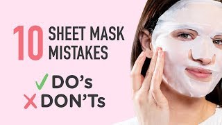 Are You Sheet Masking Correctly⁉️ 😱 Sheet Mask Dos amp Donts ✔️ [upl. by Salokin]