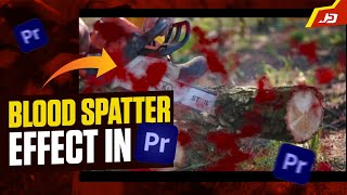 Realistic Blood Spatter and Blood on Camera Lens  Premiere Pro  Jod Designs [upl. by Adilem889]