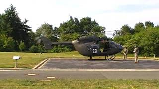 UH72 Lakota  Takeoff at Bayreuth hospital [upl. by Adina982]