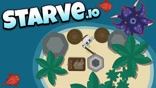 Starveio  Island Base Kraken Attack  Lets Play Starveio Gameplay [upl. by Prouty]