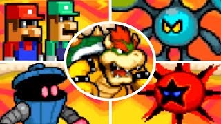 Mario amp Luigi Bowsers Inside Story  All X Bosses No Damage [upl. by Akirehs]