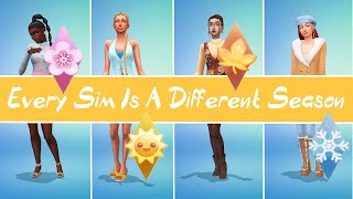 The Sims 4  CAS Challenge  Every Sim Is A Different Season [upl. by Philipson]