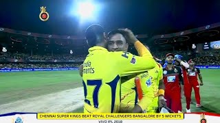 CSK vs RCB 2018 Highlights The MSD show at Chinnaswamy Stadium Leads CSK to their 5th Victory [upl. by Leugar26]