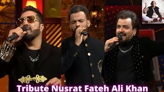 Afreen Afreen  Shaabir Toshi  Mika Singh amp Awez Darbar Tribute Nusrat Fateh Ali at TKSS [upl. by Ester]