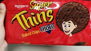 REBISCO SUPER THINS BAKED CHIPS CHOCO [upl. by Llertnek889]