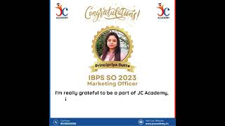 IBPS SO Marketing Officer  Testimonial  Principriya  IBPS SO Selected Candidates ibpsso shorts [upl. by Ahtelahs]