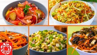 5 легких салатов на Каждый День Вкусные и Простые рецепты [upl. by Laban]