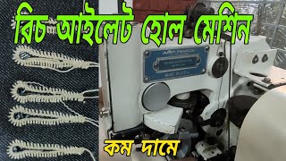 Reece Eyelet button hole machine আইলেট হোল মেশিন [upl. by Nauqas522]