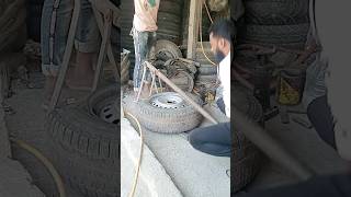 New tyre khula machinetyre car tubelessshortsvideo viralshort [upl. by Hartzke]