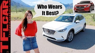 Mazda CX9 vs Mazda6 Mashup Review Who Wears it Best [upl. by Yorke]