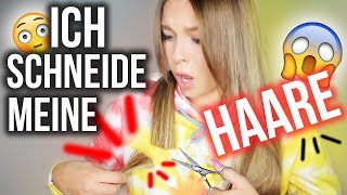 Ich schneide mir MEINE HAARE selber ab 😱 ÜBER 10 cm   Dagi Bee [upl. by Pia]