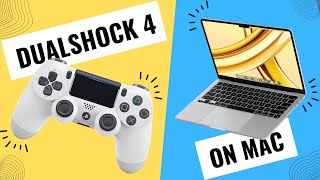 How to Connect a PS4 Controller to MAC  DualShock 4 on MAC Wired and Wireless 2024 [upl. by Nalaf]