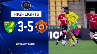 Norwich City U21 vs Manchester United U21  3  5  Premier League 2 Highlights  270924 [upl. by Torhert235]