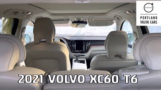 Bright Silver Metallic 2021 Volvo XC60 T6  Walkaround with Heather [upl. by Naj]