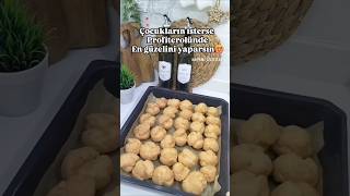 Profiterol tarifi keşfet keşfetteyiz fypシ゚viral yummy tarif food profiterol tatlı [upl. by Esirahs]