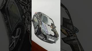 Hyundai Solaris 2 automobile drawing art [upl. by Lehet896]