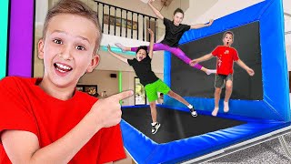 Vlad turned House Into a TRAMPOLINE PARK [upl. by Boynton360]