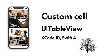 UITableView Tutorial Custom Cell using Nib in UITableView Xcode 10 Swift 4 [upl. by Eugenius188]