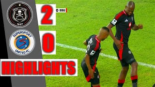 ORLANDO PIRATES VS SUPERSPORT UNITED ‣ ALL GOALS amp HIGHLIGHTS ‣ BETWAY PSL 202425 [upl. by Phia540]