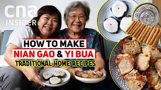 Vanishing Home Recipes Nian Gao Rice Cake amp Hainanese Yi Bua Coconut Kueh [upl. by Mozelle239]