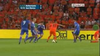 Netherlands vs San Marino 110 Full Highlights Euro 2012 Qualifiers [upl. by Ayr]