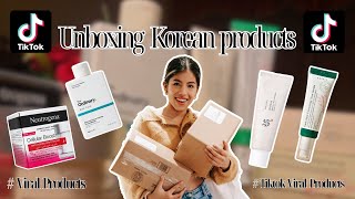 Unboxing Korean Skincare Products  The Ordinary Haircare  Neutrogena Cellular Boost Cream  Korean [upl. by Hpesojnhoj938]