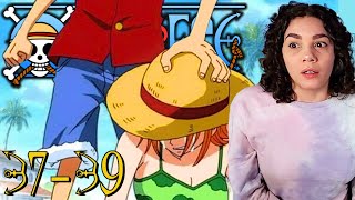 One Piece Episodes 3739 Reaction  Arlong Park  East Blue [upl. by Eicyac]