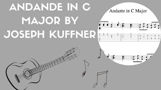 Joseph Kuffners Classical Guitar Andante  Affordable Sheet Music [upl. by Labannah]