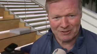 Ronald koeman reageert de kater komt later [upl. by Llerrem]