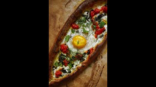 Pide Turkish Flat BreadPizza 🍕 [upl. by Arrat]