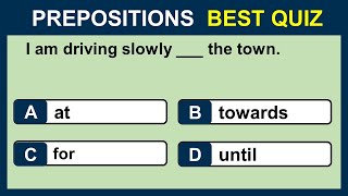 Grammar Quiz  Prepositions 1  CAN YOU SCORE 2525 [upl. by Nola]