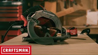 CRAFTSMAN 15 AMP 714IN Corded Circular Saw  Tool Overview [upl. by Odlanier]