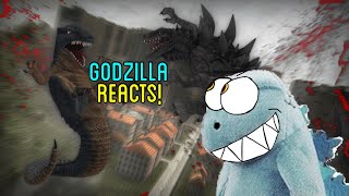 Godzilla Reacts to Zilla vs Gorosaurus  Godzilla Fan Project Animation [upl. by Ivens912]