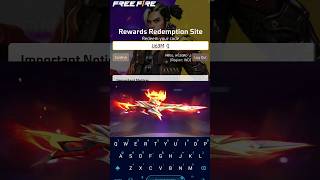 FREE FIRE REDEEM CODE TODAY 27 SEPTEMBER REDEEM CODE FREE FIRE  FF REDEEM CODE TODAY 27 SEPTEMBER 🥰 [upl. by Ashford]