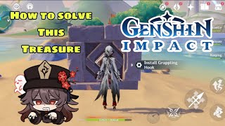 how to solve this treasure in Genshin impact chellanvlogs [upl. by Cohleen]