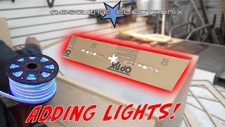 Adding LED Lights Into Subwoofer Box  Tesla Plaid Project Episode 9 [upl. by Ebba]