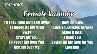 FEMALE KARAOKE  KaraokeVersion cover [upl. by Satterlee]