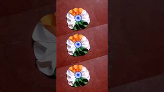 Tricolour paper flower craft diy shorts  🇳🇪❤️🇳🇪 [upl. by Thaxter220]