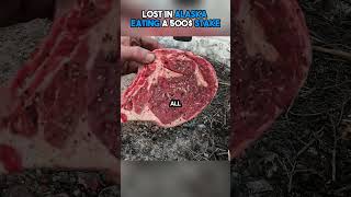 Cooking 500 stake Lost In Alaska shorts viral [upl. by Yerahcaz66]