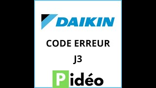 Daikin défaut J3 sur multisplit [upl. by Acassej136]