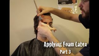 OLD Foam Latex Makeup Application  part 3 [upl. by Gnud32]