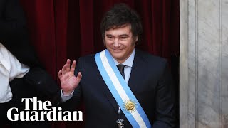 Javier Milei sworn in as Argentinas new president [upl. by Regan]