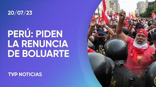 Volvieron las protestas en Perú contra el gobierno de Boluarte [upl. by Connor]