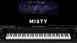 Misty jazz piano karaoke LYRICS [upl. by Atterehs]