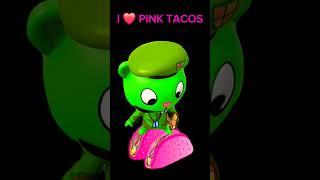 Happy Tree Friends Flippy Enjoying a Pink Taco💦 [upl. by Ahteral485]