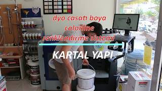 Boyalar Nasıl renklendirilir  dyo Casati boya colorline renklendirme sistemi [upl. by Anauqaj]