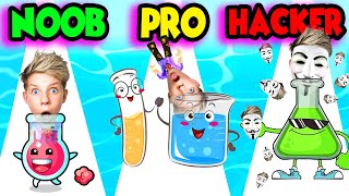 NOOB vs PRO vs HACKER In COLOR RUNNER ALL LEVELS Prezley [upl. by Shana]