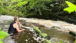 Cold water dip  Clydach Ironworks [upl. by Analahs]