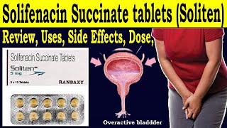 Solifenacin Succinate 5mg in hindi  Review soliten 5mg tab uses  Side Effects Dose [upl. by Torrin59]