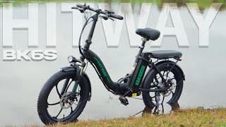 Hitway BK6S Folding EBike  20quot Fat Tire Ebikes 12Ah 250W 36V [upl. by Soinotna]